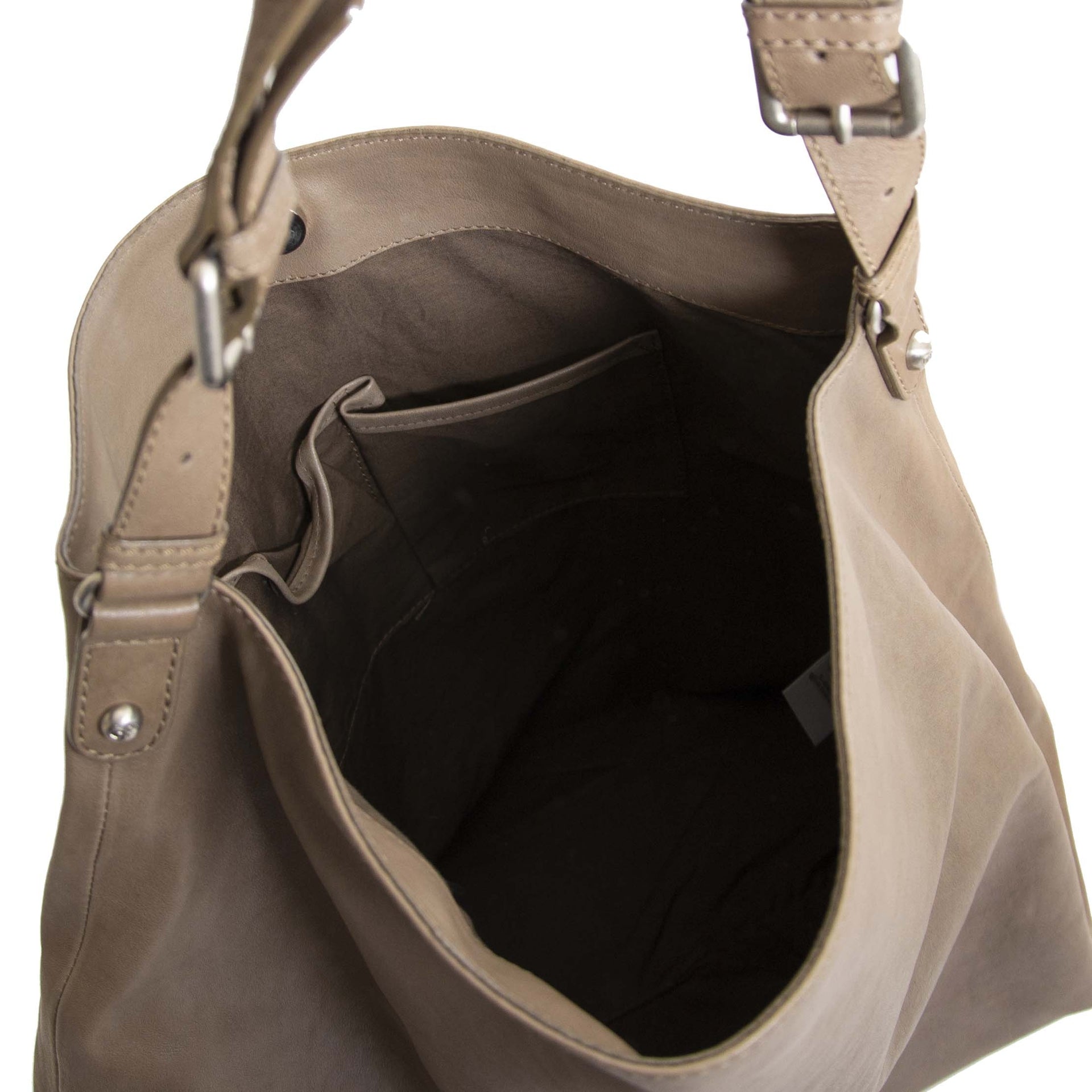 GF Ferré Taupe Shoulder Bag.GF Ferré Taupe Shoulder Bag.
