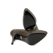 koop veilig online aan de beste prijs *NEVER USED* Versace Khaki Quilted Pumps - Size 38
