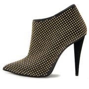 acheter en ligne pour le meilleur prix Giuseppe Zanotti Black & Gold Studded Ankle Booties - Size 36