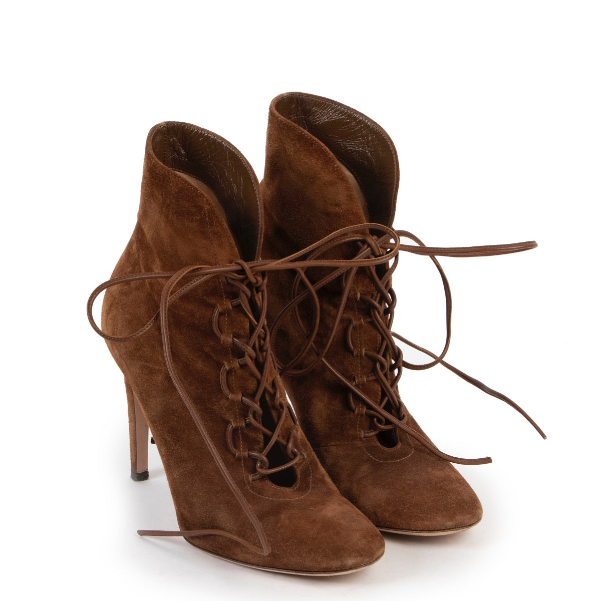Gianvito Rossi Brown Suede Boots - Size 36