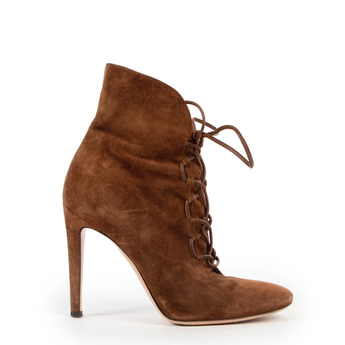 Gianvito Rossi Brown Suede Boots - Size 36