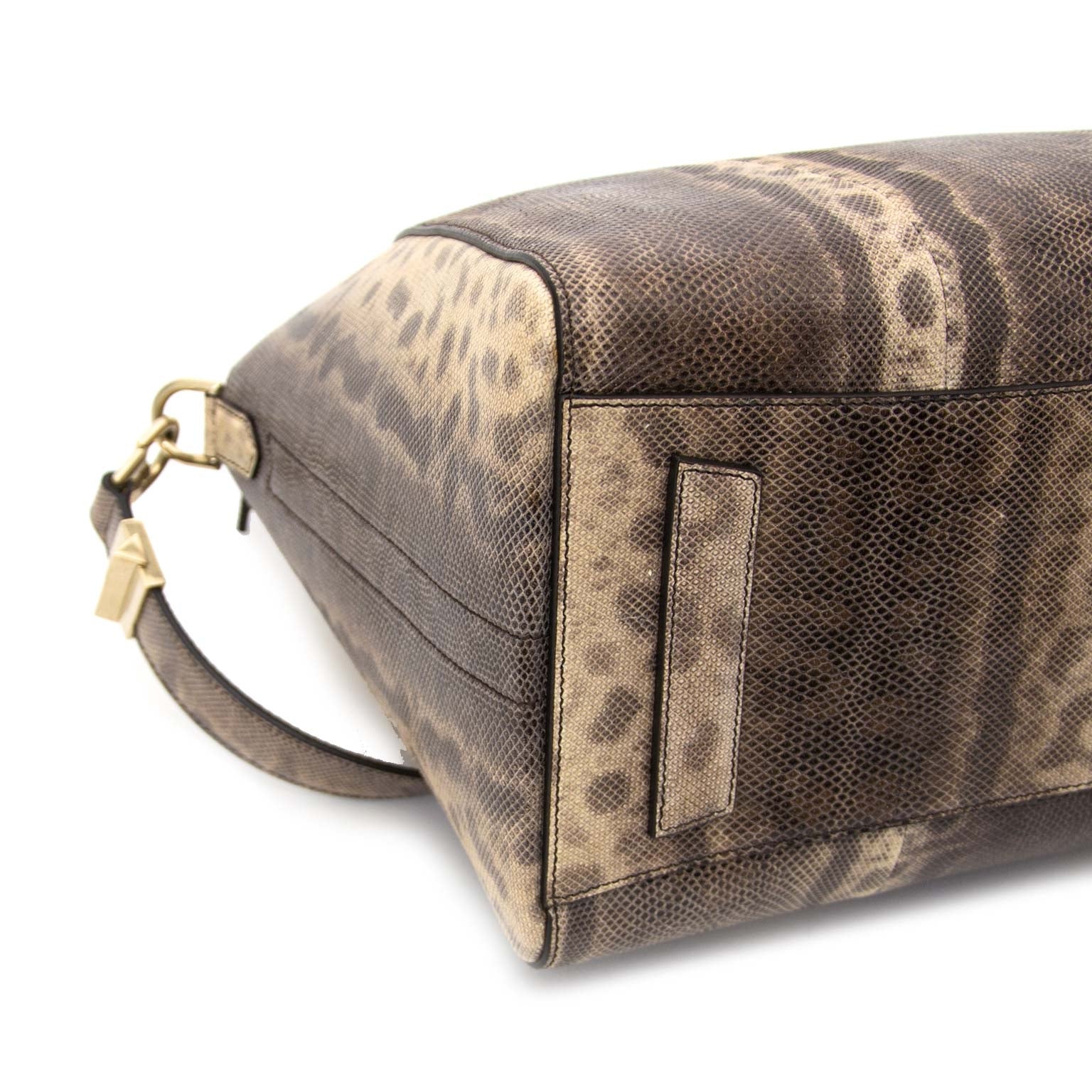 Givenchy Antigona Medium Brown Snakeskin Tote Bag