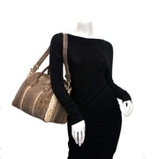Givenchy Antigona Medium Brown Snakeskin Tote Bag