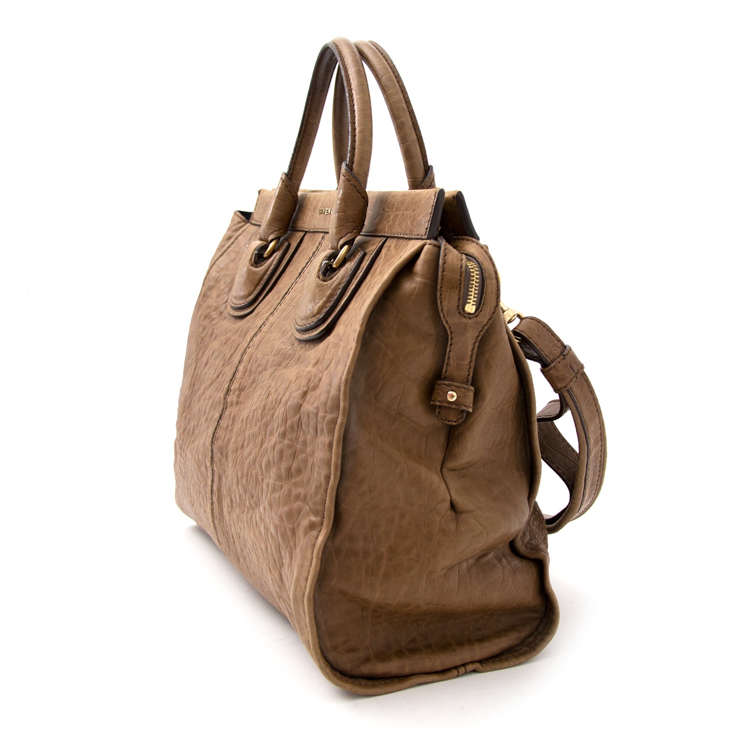 Shop luxe items in Antwerpen zoals Givenchy Brown Large Shoulder Bag