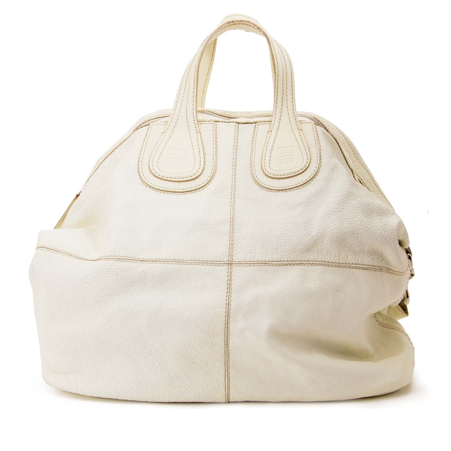 givenchy large white cream nightingale bag now for sale at labellov vintage fashion webshop belgium