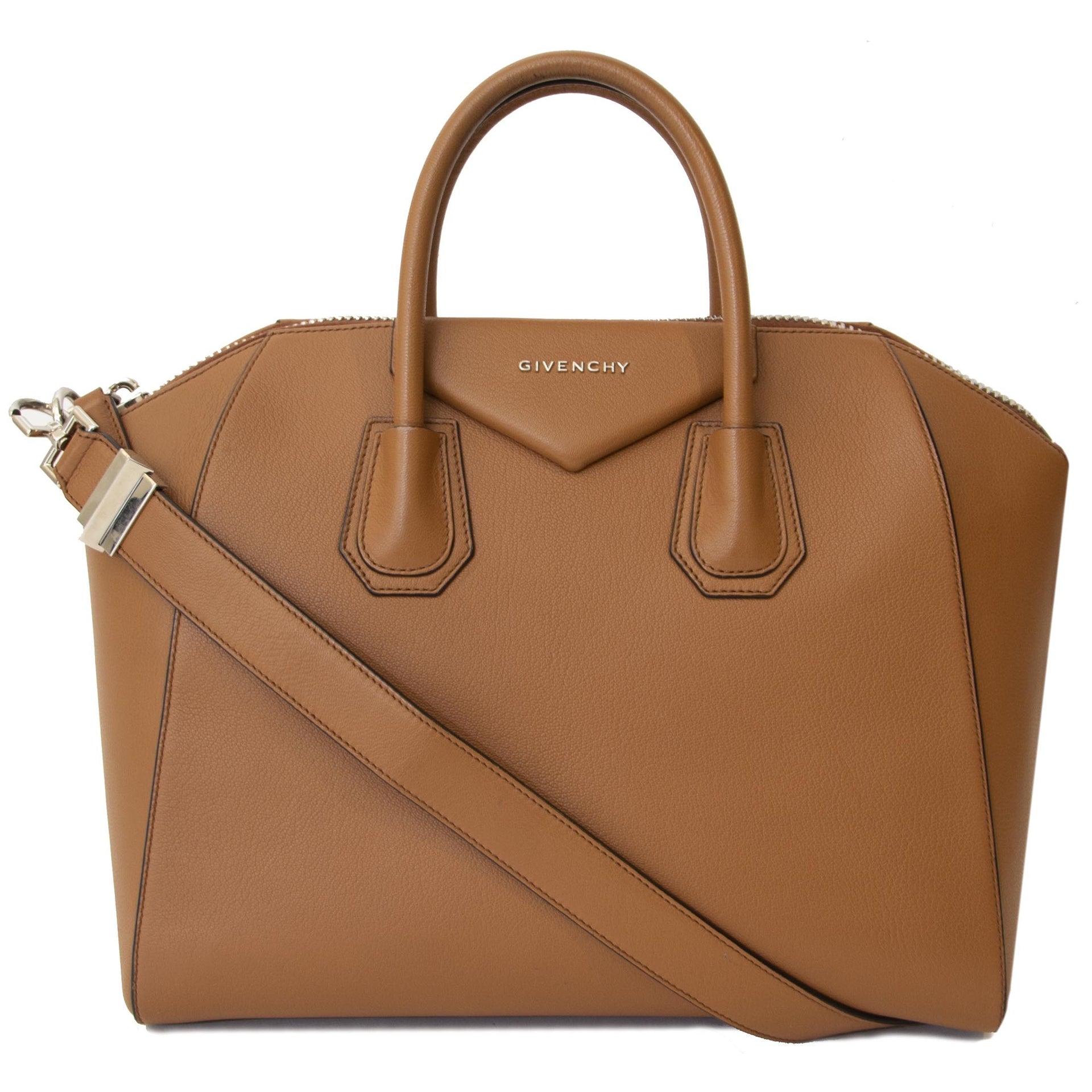 Buy authentic secondhand Givenchy Cognac Antigona at labellov at the right price.
