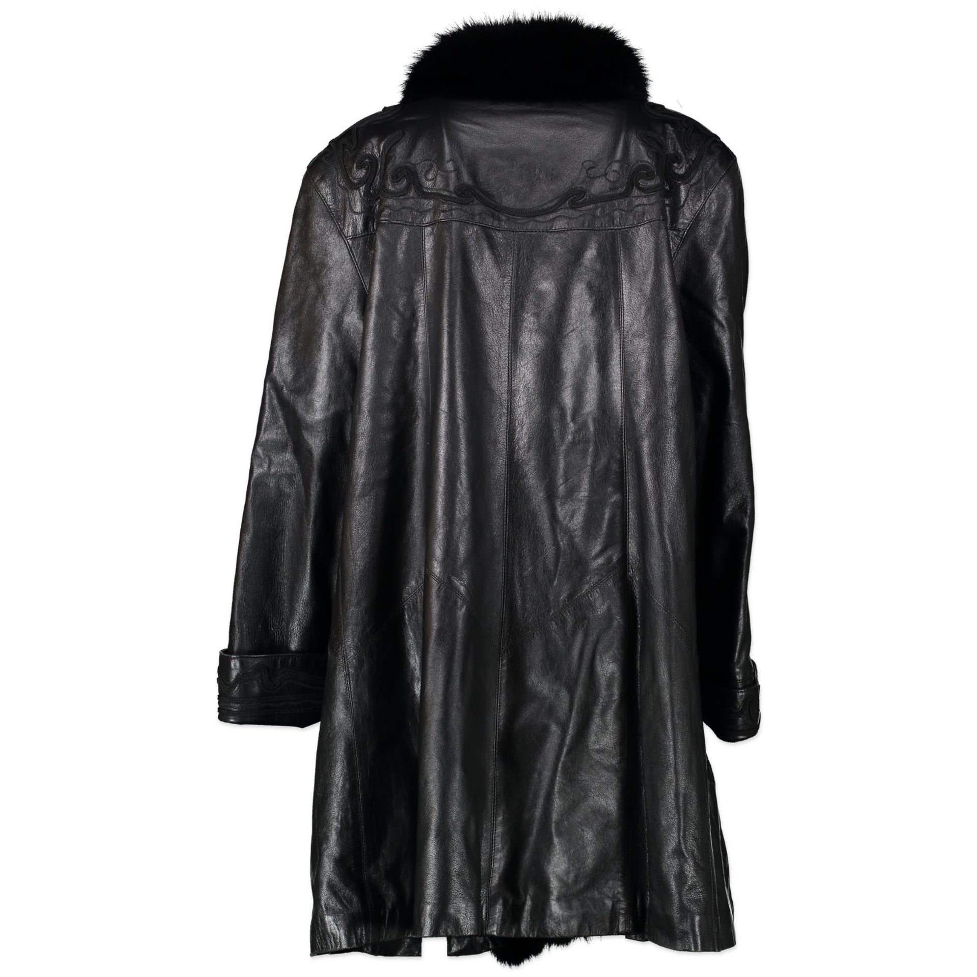 Givenchy Black Fourrure Leather Jacket