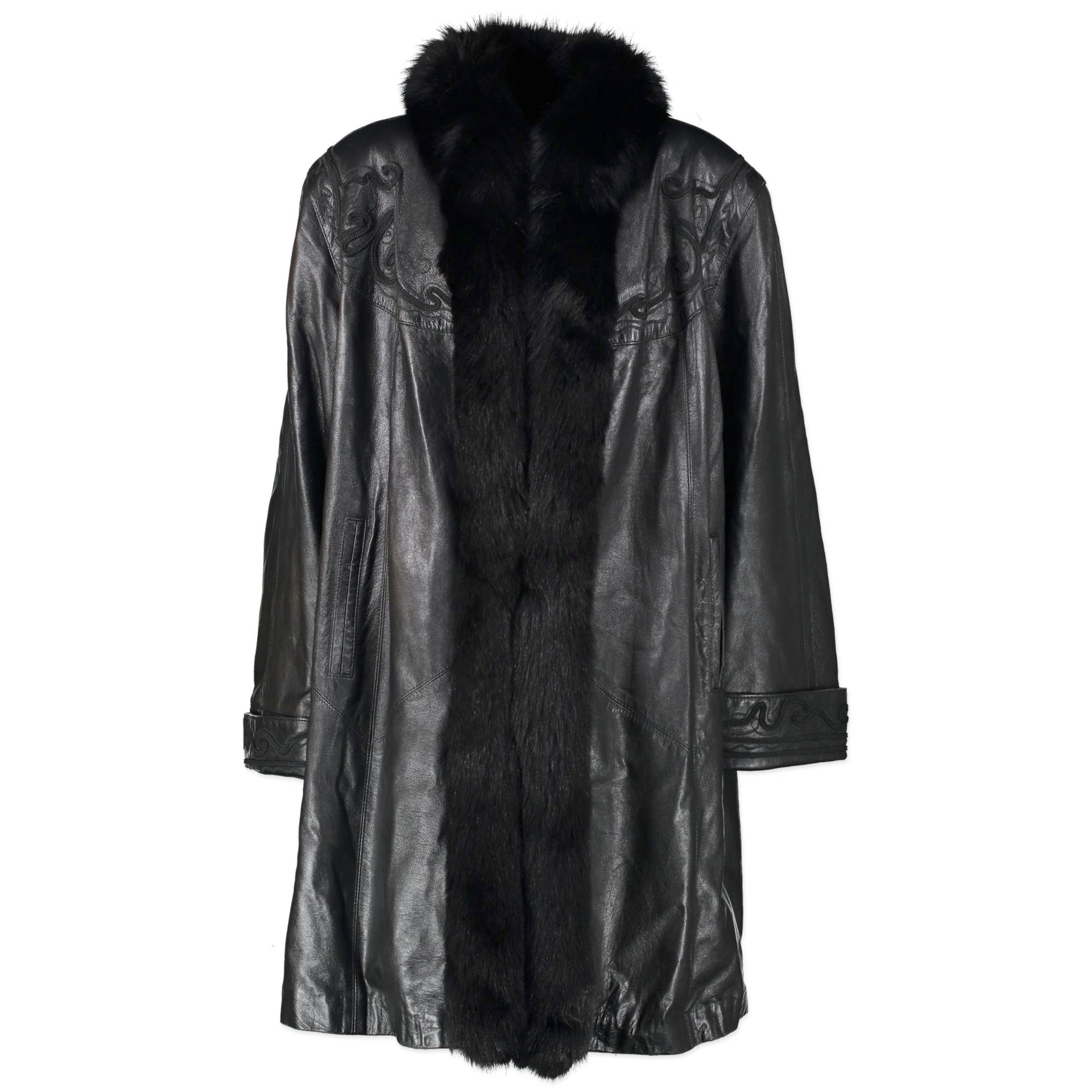 Givenchy Black Fourrure Leather Jacket