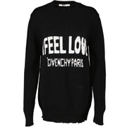 Givenchy 'I Feel Love' Black Knit Sweater - Size S