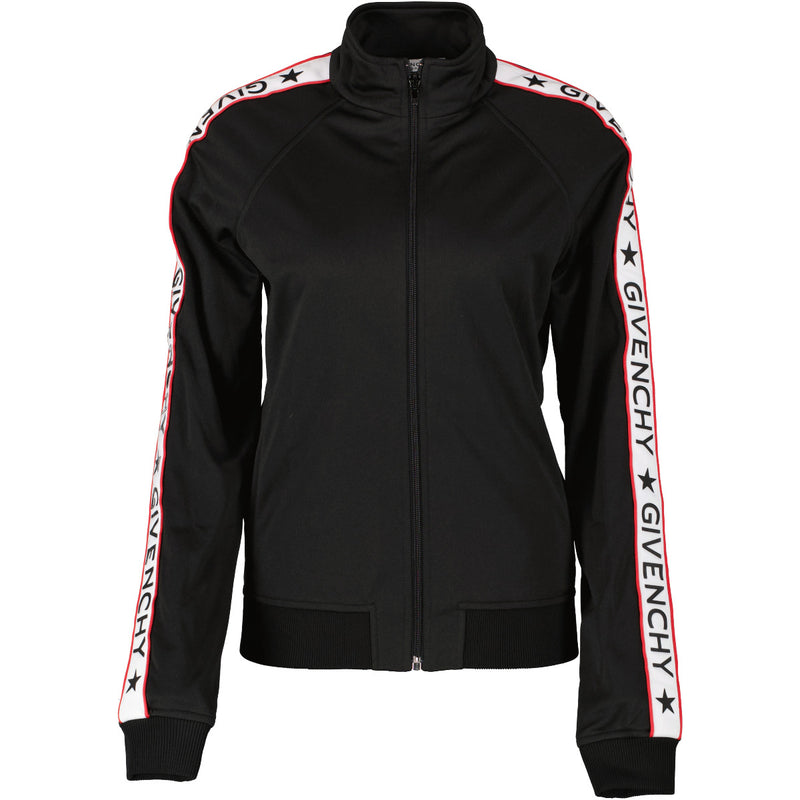 Givenchy Black Logo Stripe Tracksuit Jersey Jacket