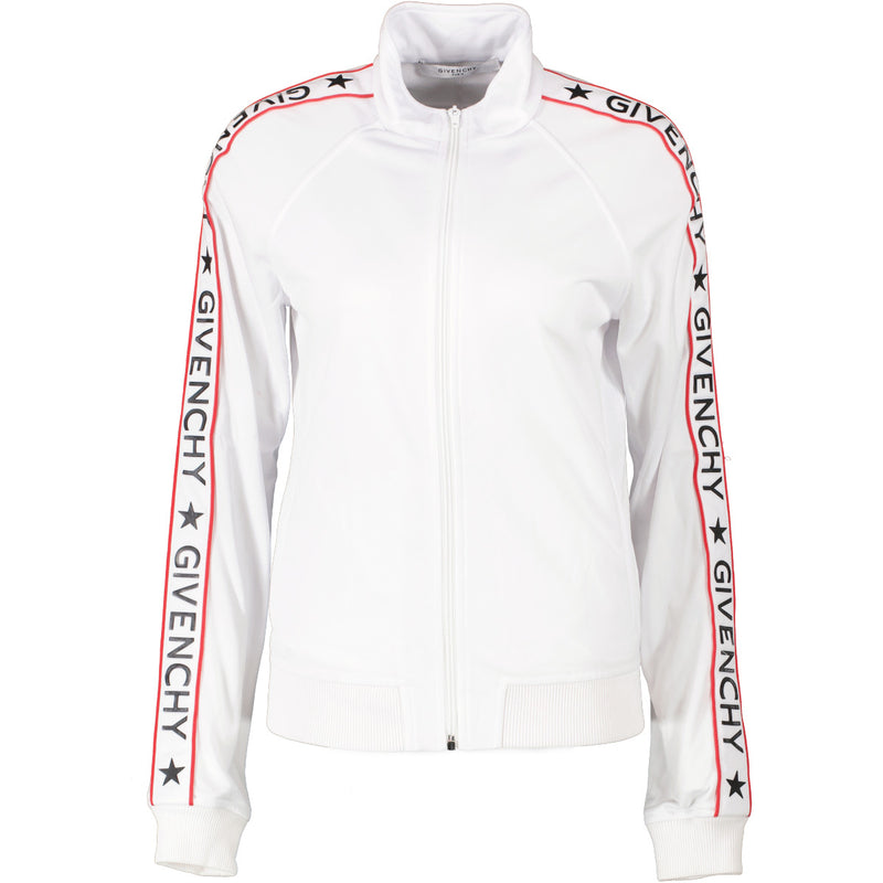 Givenchy White Logo Tape Tracksuit Jacket