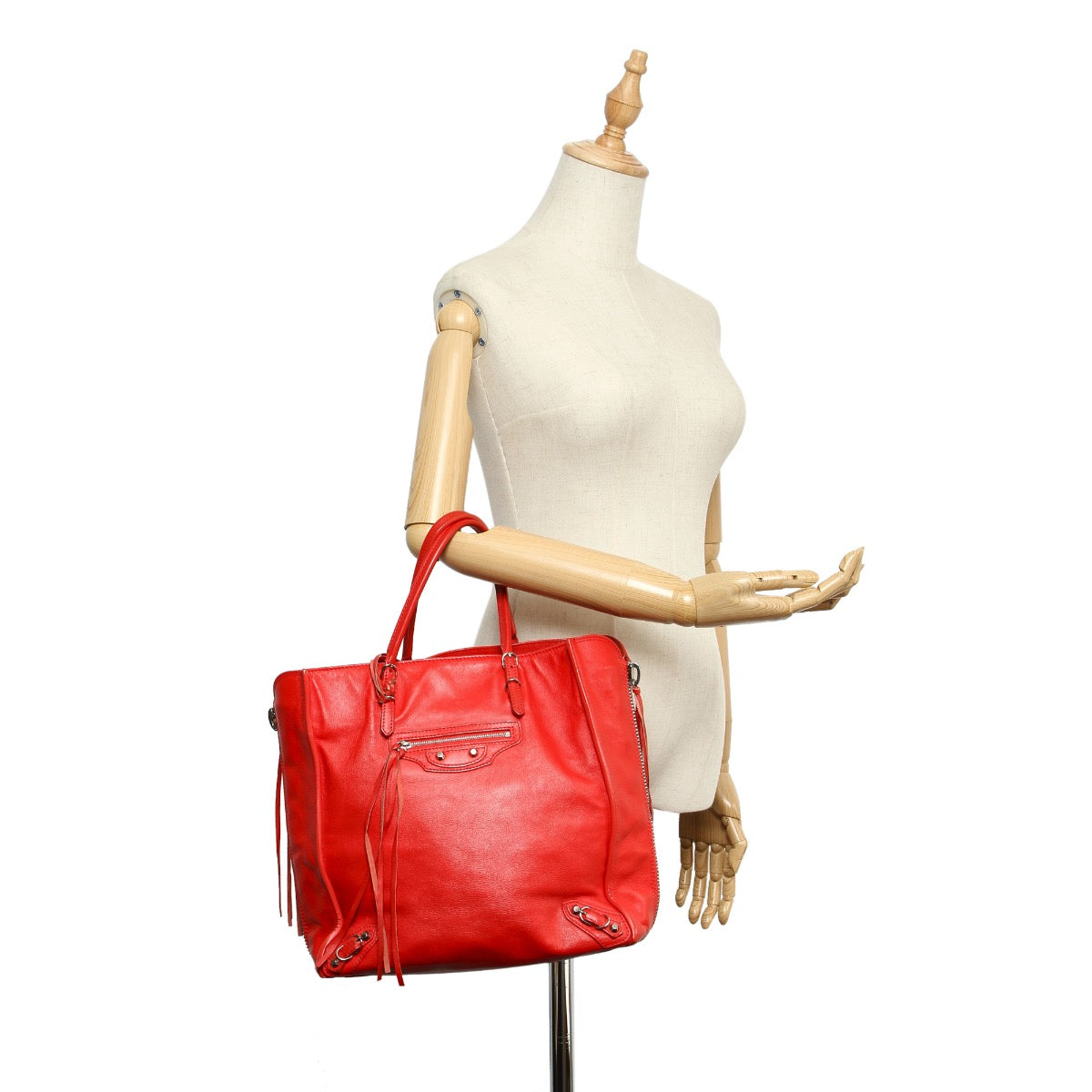 Balenciaga Rode Papier A5 Tas