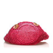 acheter en ligne seconde main Balenciaga Pink Panier Raffia Basket Bag