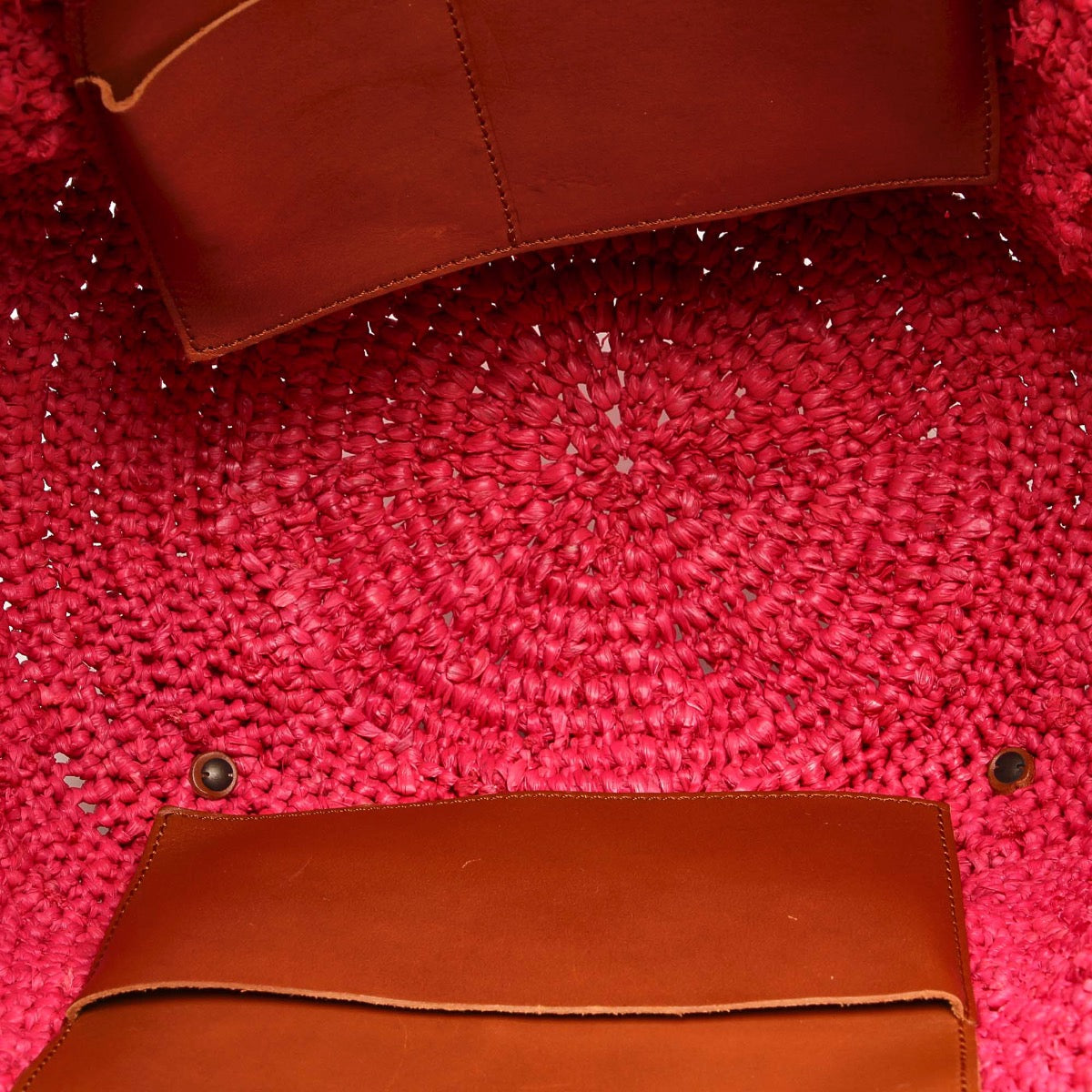Balenciaga Pink Panier Raffia Basket Bag
