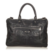 Balenciaga Black Classic Mini Folder Document Bag + Strap