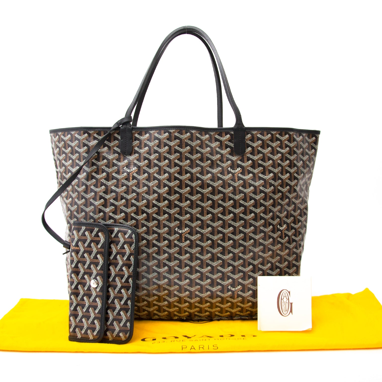 Goyard Black Saint Louis GM Tote