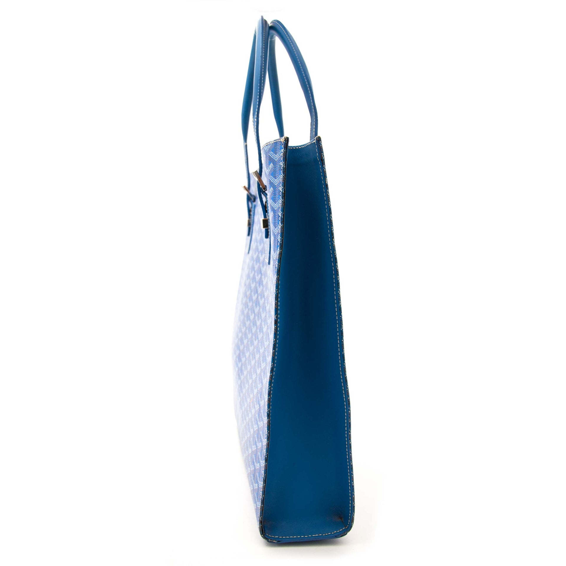 Acheter votre sac Goyard Chevron Comores Tote Blue pour le meilleur prix chez Labellov