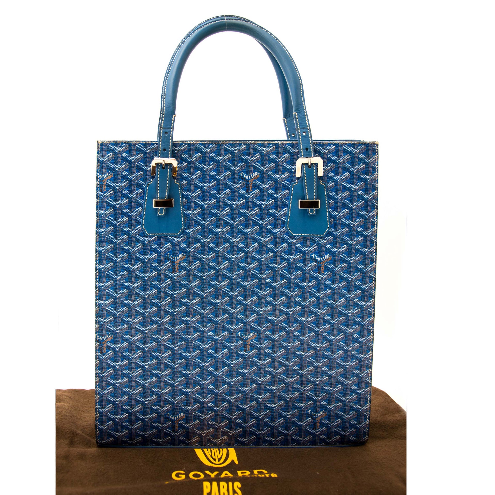 Bent u op zoek naar een authentieke Goyard Chevron Comores Tote Blue?