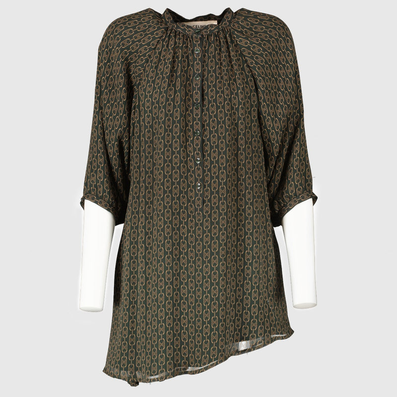 Celine Monogram Zijden Top - Maat FR38