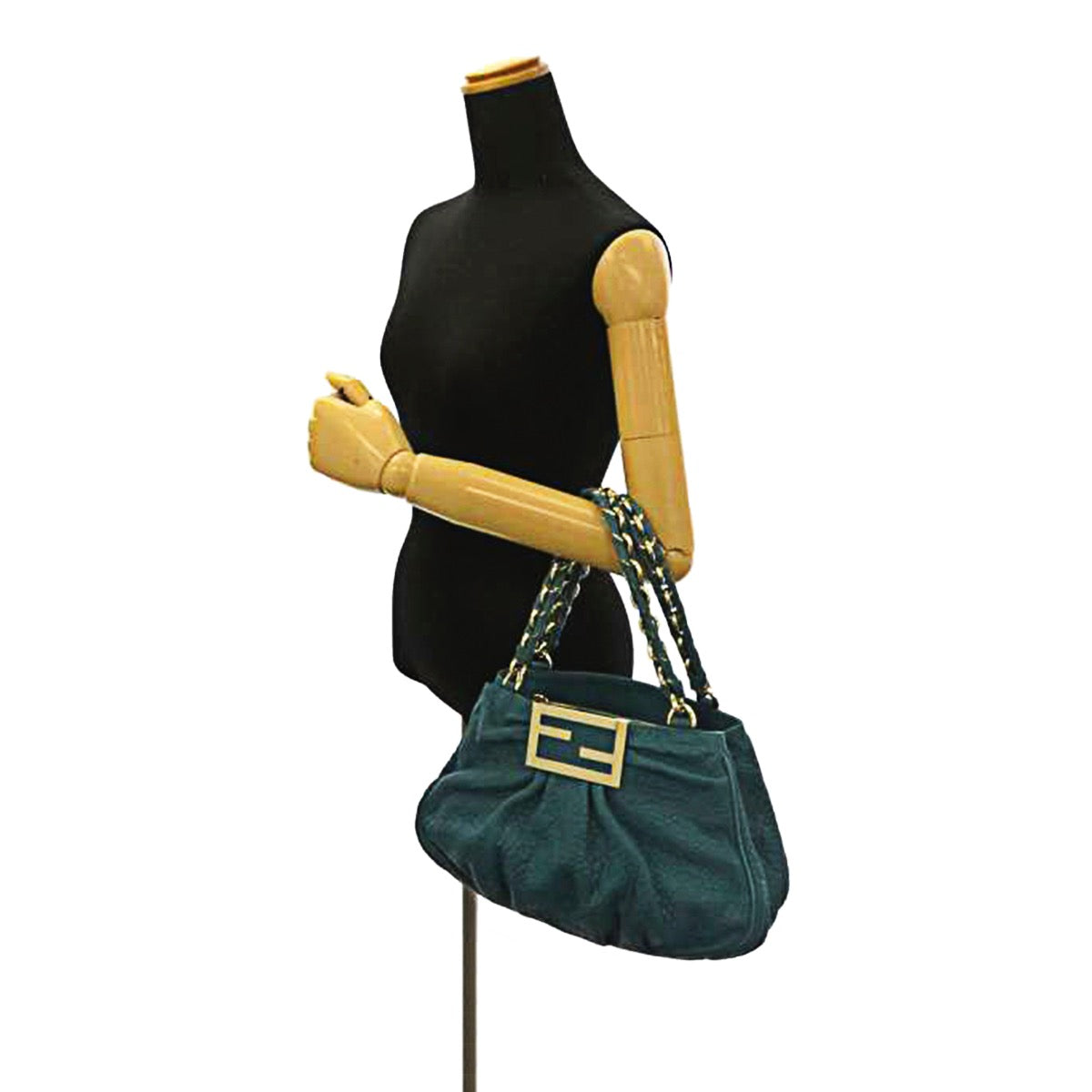 Fendi Turquoise Mia Shoulder Bag