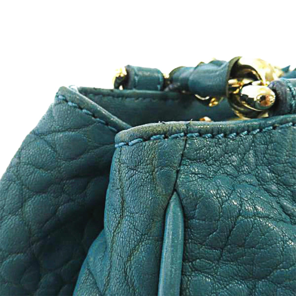 Fendi Turquoise Mia Shoulder Bag