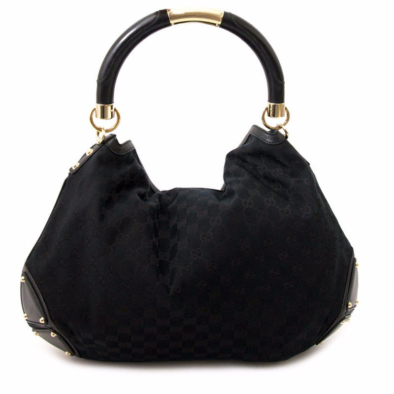 Buy an authentic second hand Gucci Black Indy Shoulder Bag in very good condition at Labellov