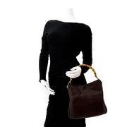 Gucci Brown Hobo Bamboo Bag for sale online with worldwide shipping