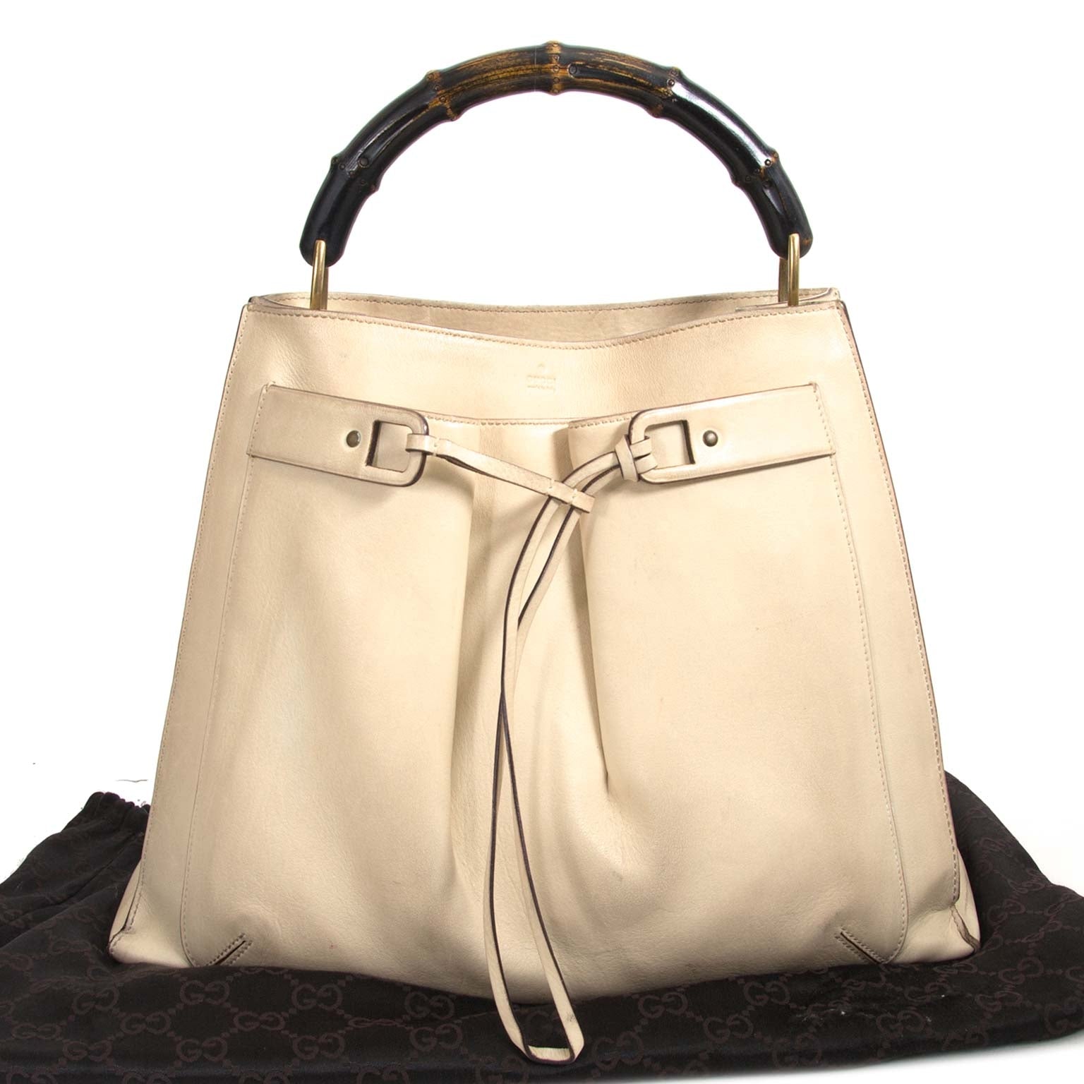 buy Gucci Beige Bamboo Tote at labellov for the best price