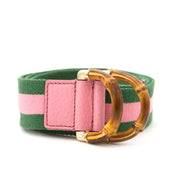 shop safe online Gucci Canvas Web Bamboo Belt