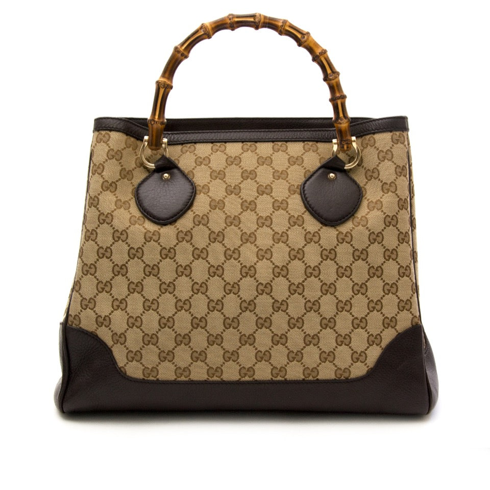 Buy and sell your Gucci Monogram Bamboo Tote for the best price
