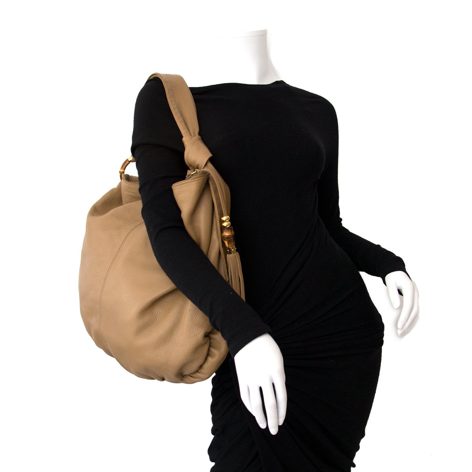 Buy your 100% authentic Gucci Bamboo Sand Hobo Bag safe and secure online