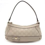Gucci Small Beige Leather Bag With Monogram Pattern
