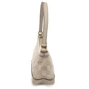 Gucci Small Beige Leather Bag With Monogram Pattern