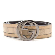 Buy your authentieke Gucci monogram beige belt for the best price online at Labellov
