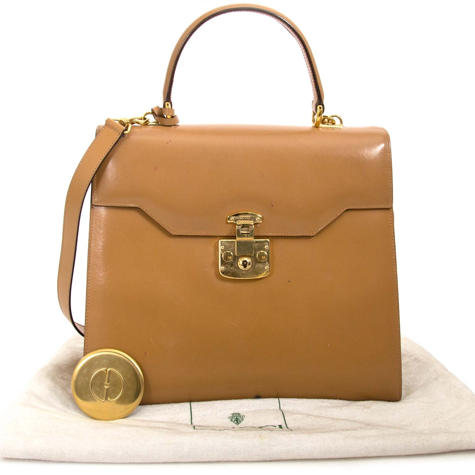 koop Gucci Camel Lady Lock 2 + STRAP bij labellov aan de beste prijs