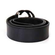 shop safe online secondhand Leather belt with double G buckle real real 100% authentic