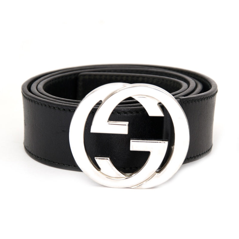 acheter en ligne pour le meilleur prix gucci ceinture noir gg comme neuf 100% authentic