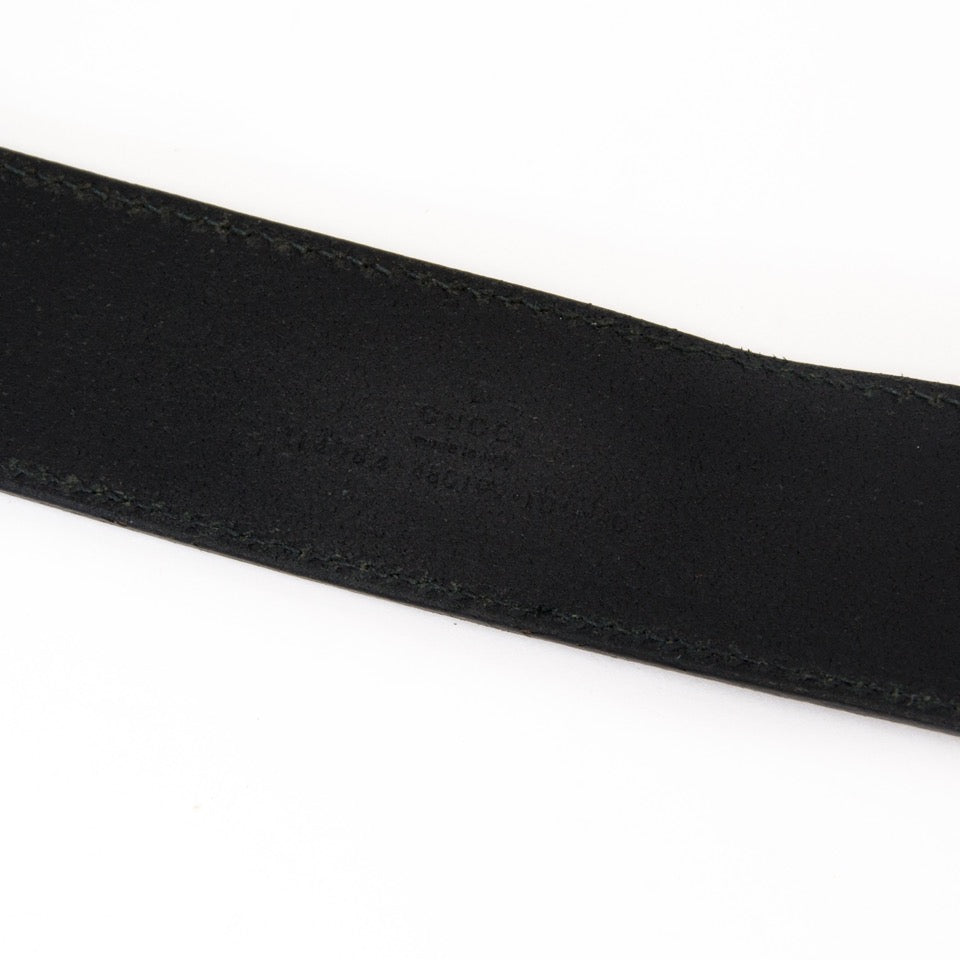koop online aan de beste prijs Leather belt with double G buckle