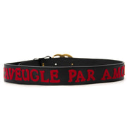 Koop en verkoop uw authentieke Gucci Leather L'Aveugle Par L'Amour Belt - size 80