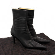 Koop en verkoop uw authentieke Gucci Black Leather Ankle Boots bij Labellov