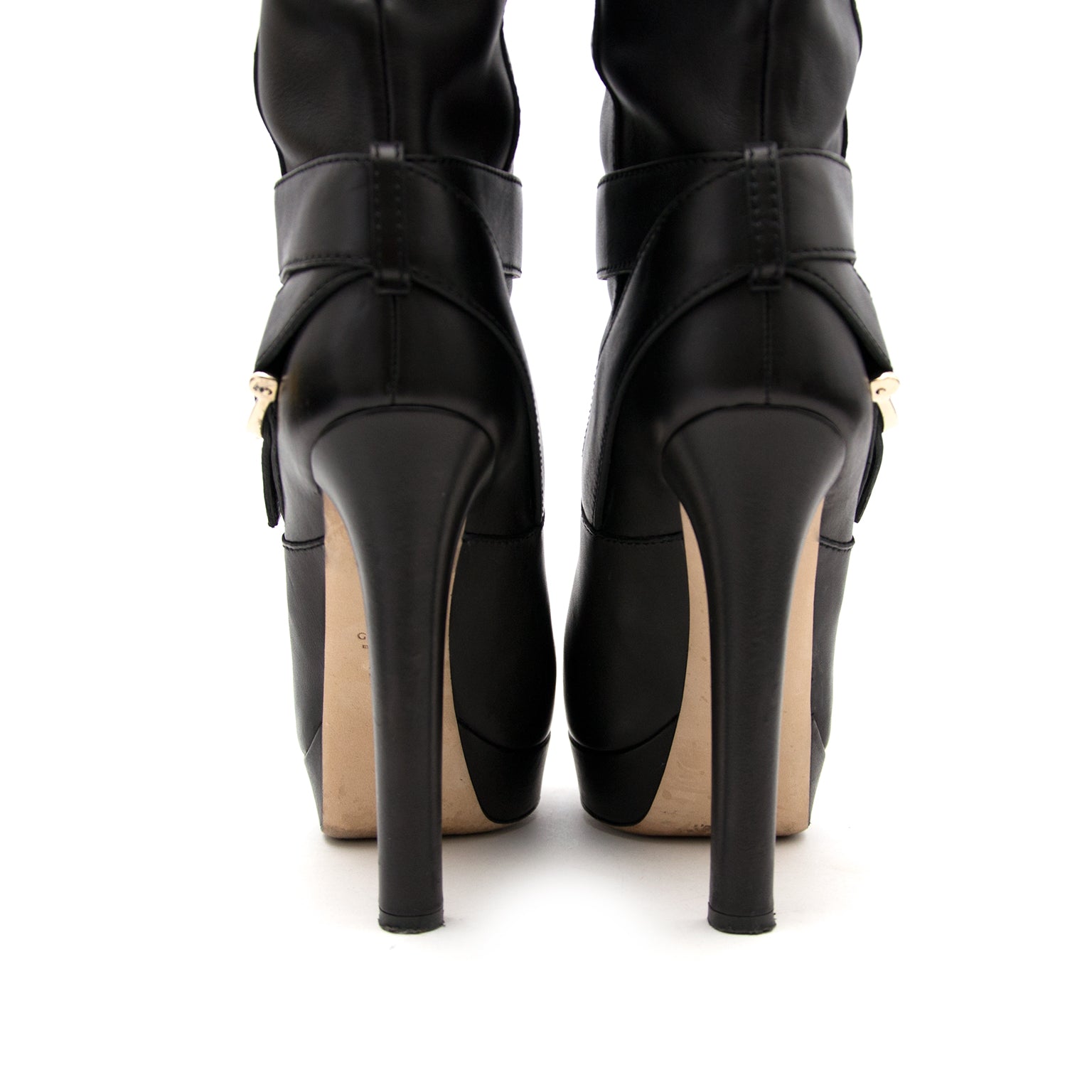 Gucci Black Tall Platform Boots at the right price at Labellov.com