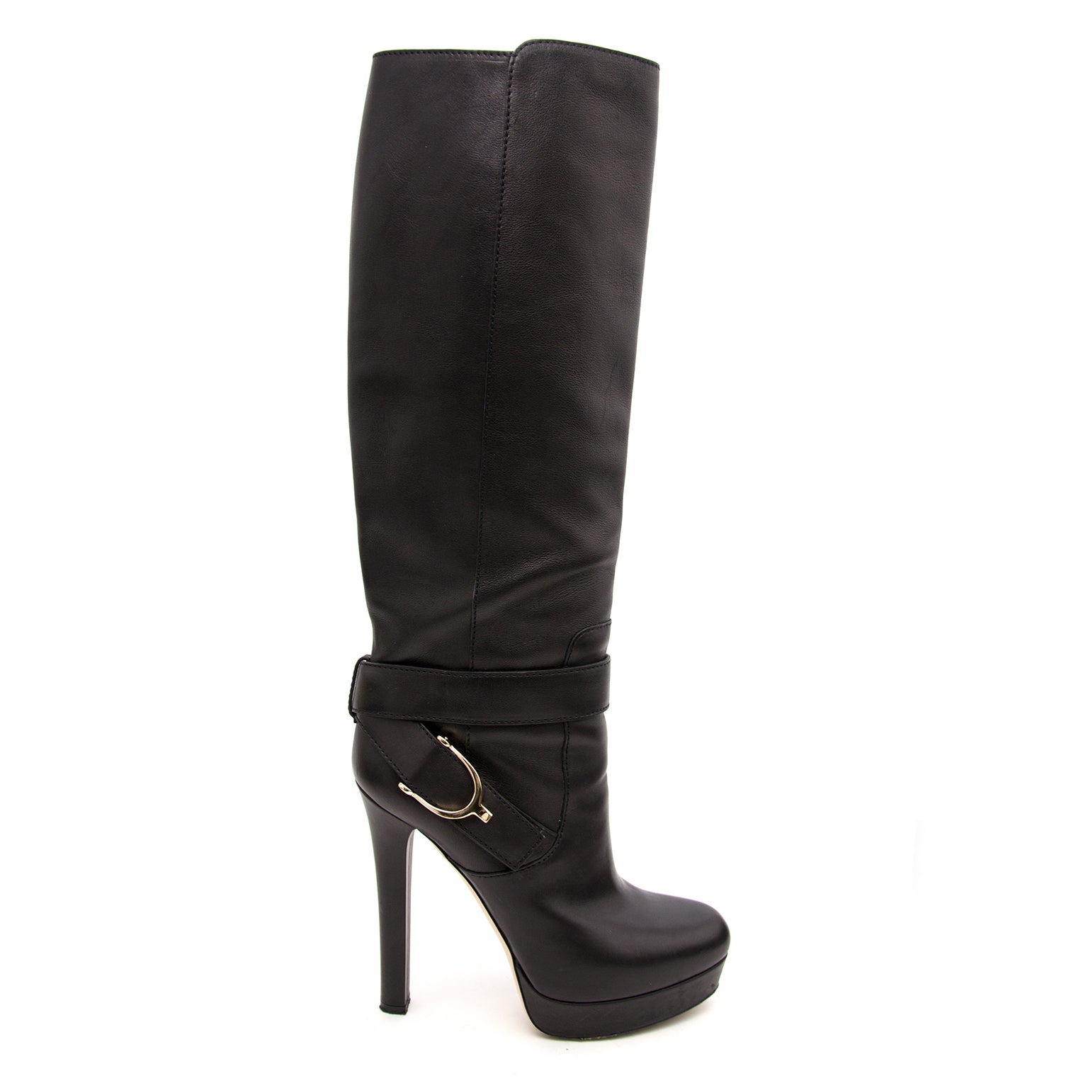 Winkel Gucci Black Tall Platform laarzen aan de juiste prijs bij Labellov.com