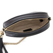 gucci black leather soho mini chain crossbody bag now for sale at labellov vintage fashion webshop belgium
