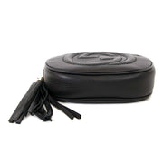 gucci black leather soho mini chain crossbody bag now for sale at labellov vintage fashion webshop belgium