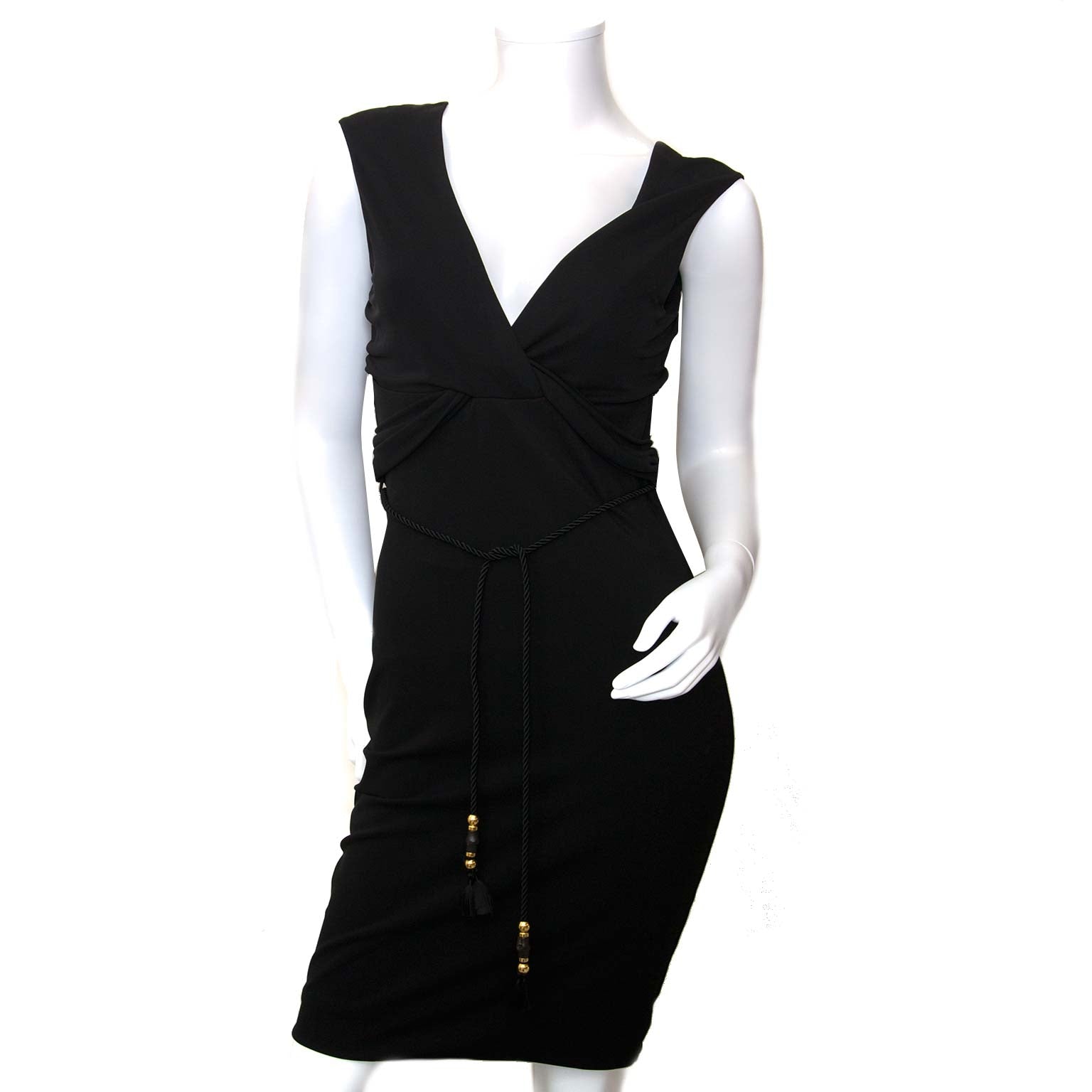 buy authentic gucci black tie knot dress now at labellov vintage fashion webshop belgium
