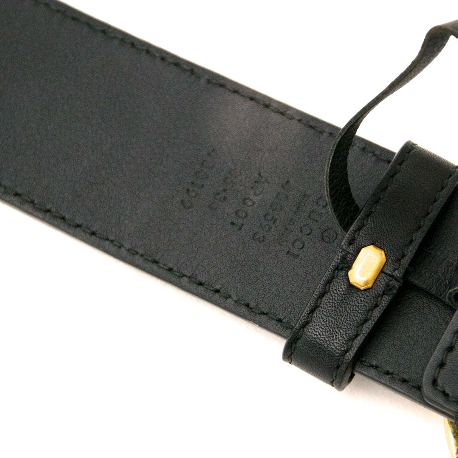 Gucci Double G belt now online at Labellov vintage webshop