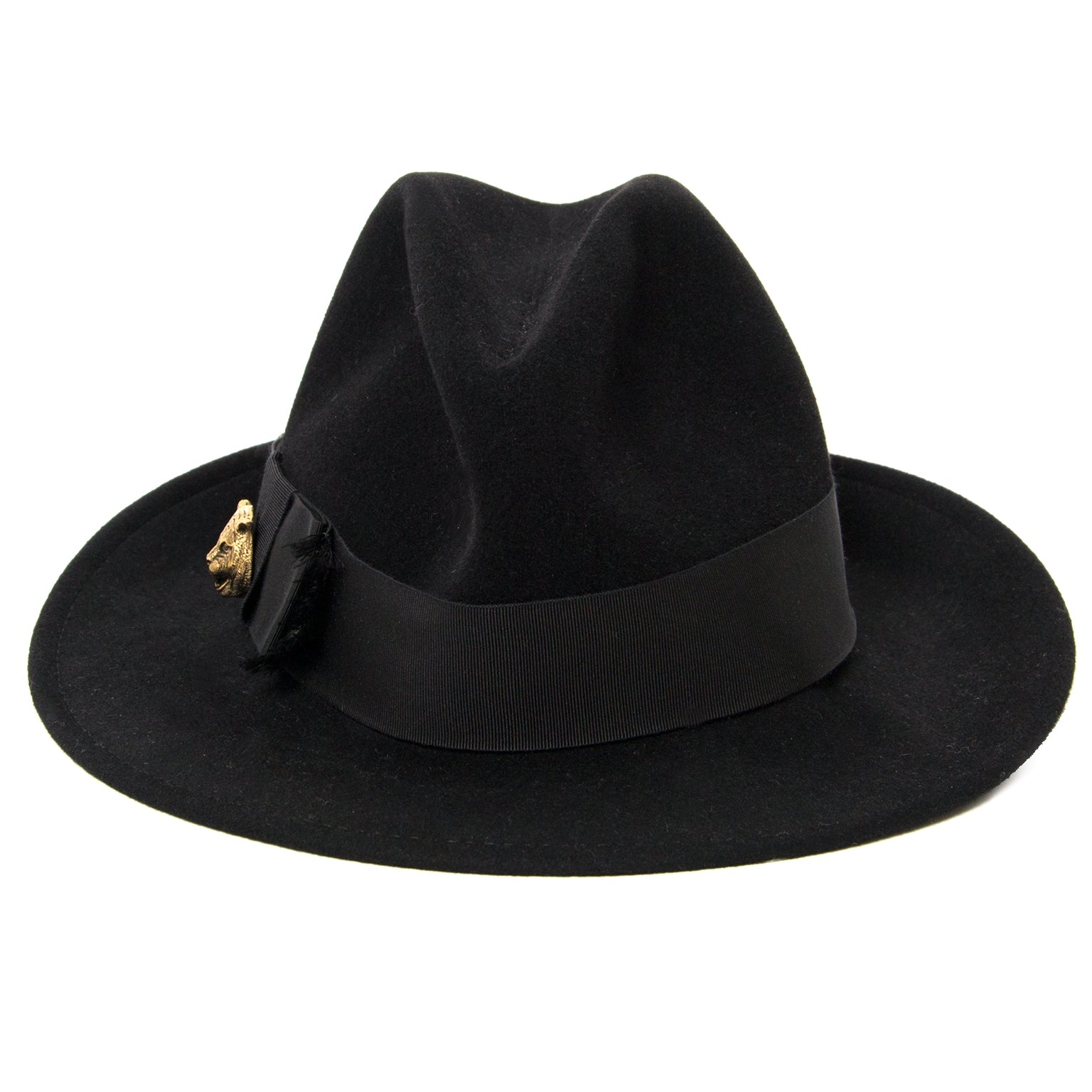 Gucci Black Wool Felt Hat te koop
