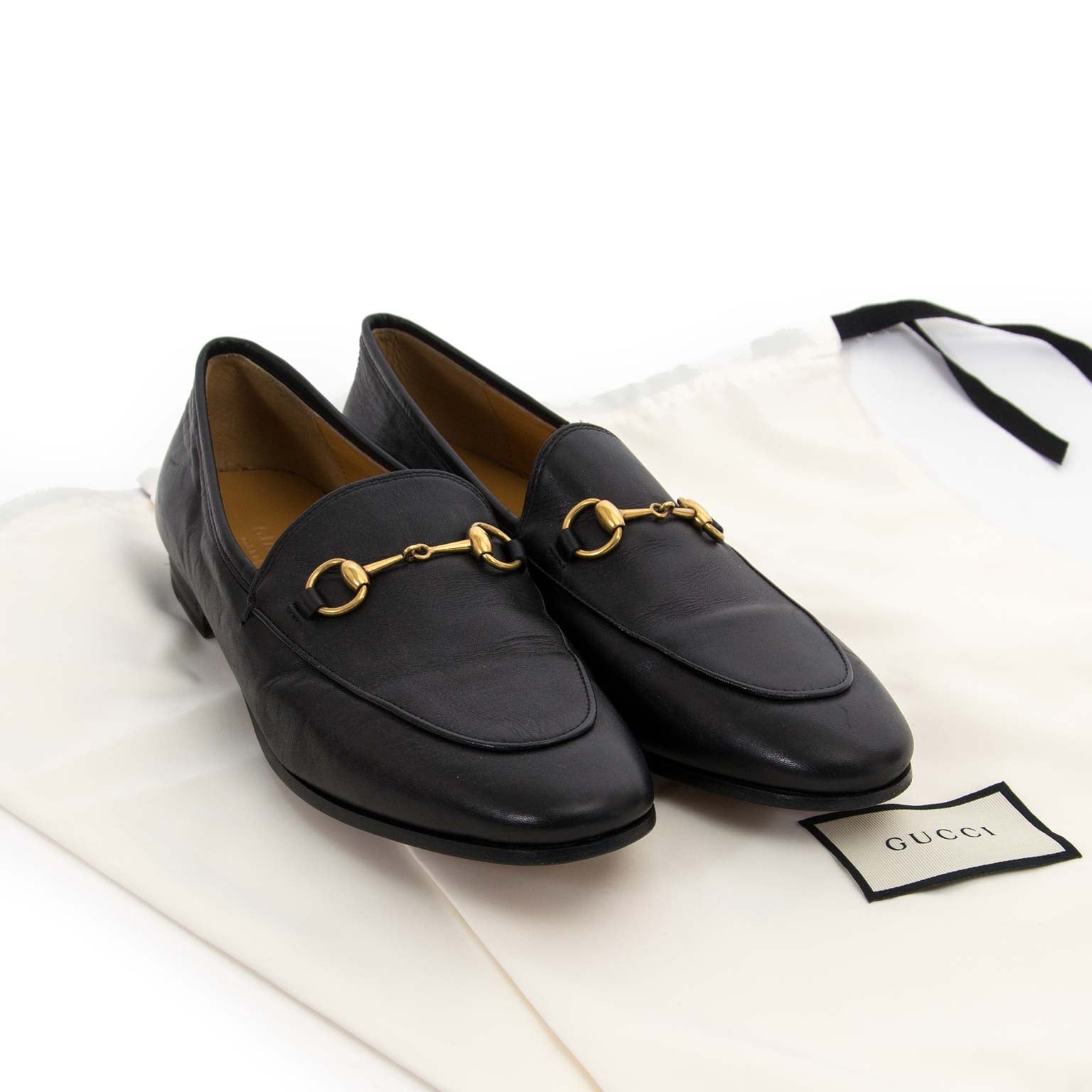 Gucci Black Jordaan Leather Loafer - Size 39Gucci Black Jordaan Leather Loafer - Size 39