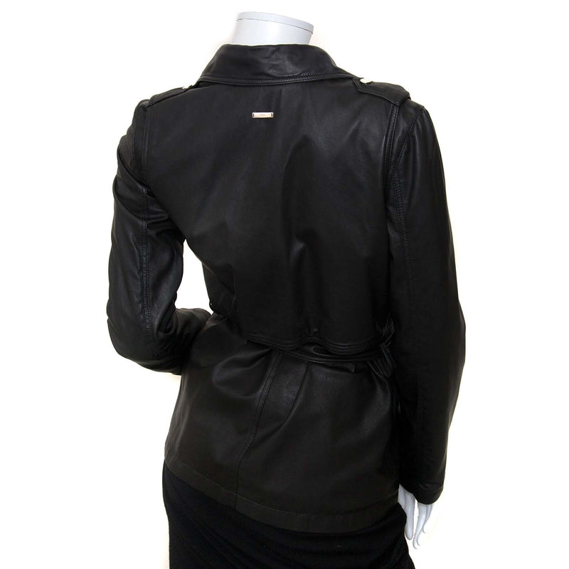 gucci black leather jacket now for sale at labellov vintage fashion webshop belgium
