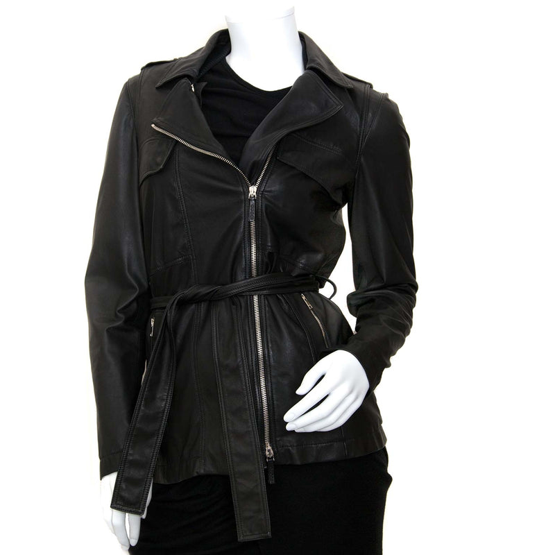 gucci black leather jacket now for sale at labellov vintage fashion webshop belgium